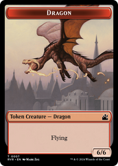 Bird // Dragon Double-Sided Token [Ravnica Remastered Tokens] | Galactic Gamez