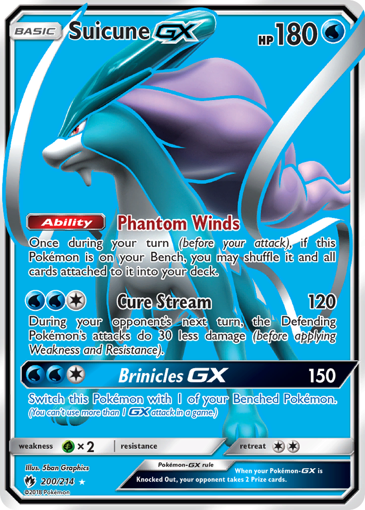 Suicune GX (200/214) [Sun & Moon: Lost Thunder] | Galactic Gamez