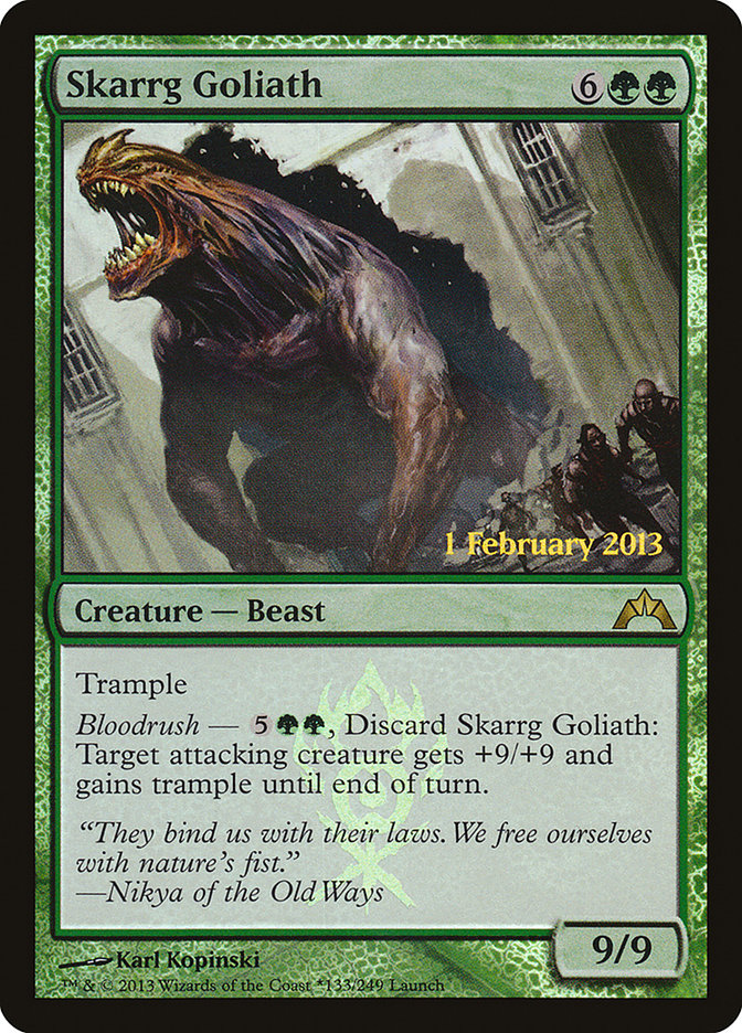 Skarrg Goliath (Launch) [Gatecrash Prerelease Promos] | Galactic Gamez