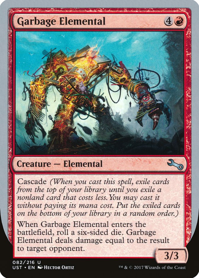 Garbage Elemental (3/3 Creature) [Unstable] | Galactic Gamez