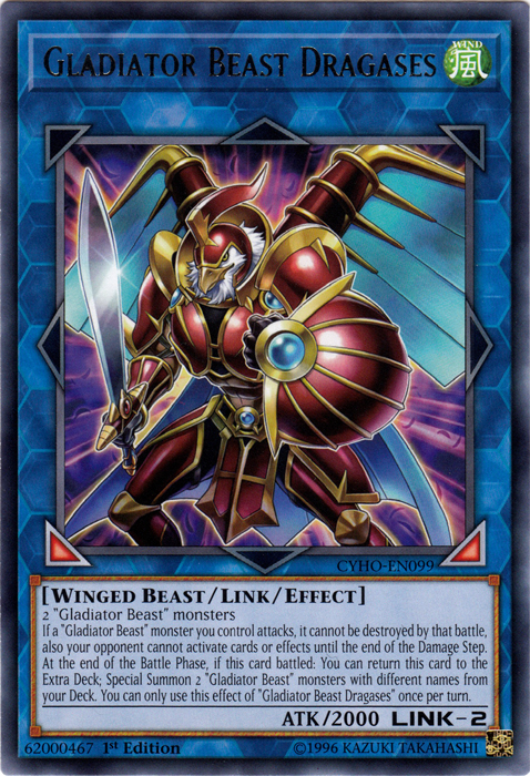 Gladiator Beast Dragases [CYHO-EN099] Rare | Galactic Gamez