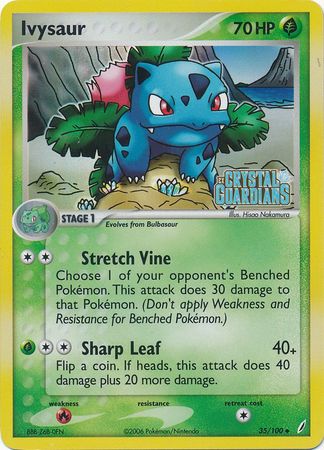 Ivysaur (35/100) (Stamped) [EX: Crystal Guardians] | Galactic Gamez