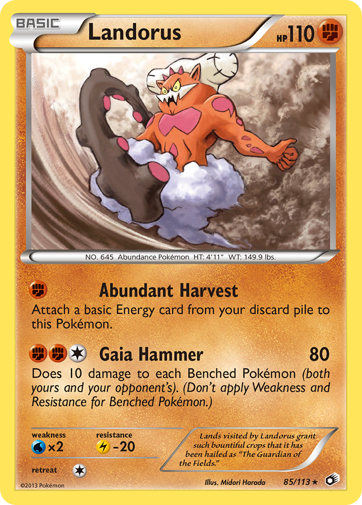 Landorus (85/113) [Black & White: Legendary Treasures] | Galactic Gamez