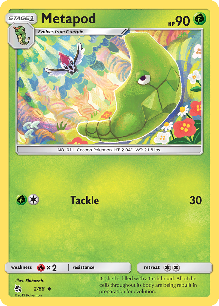 Metapod (2/68) [Sun & Moon: Hidden Fates] | Galactic Gamez