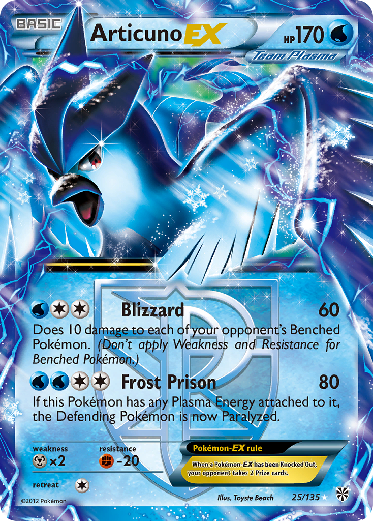 Articuno EX (25/135) [Black & White: Plasma Storm] | Galactic Gamez