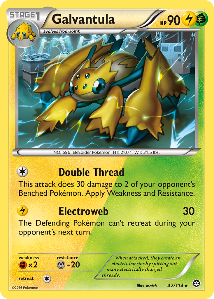 Galvantula (42/114) [XY: Steam Siege] | Galactic Gamez