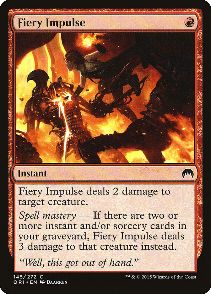 Fiery Impulse [Magic Origins] | Galactic Gamez