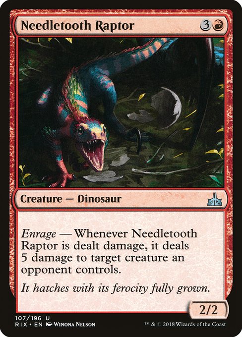 Needletooth Raptor [Rivals of Ixalan] | Galactic Gamez