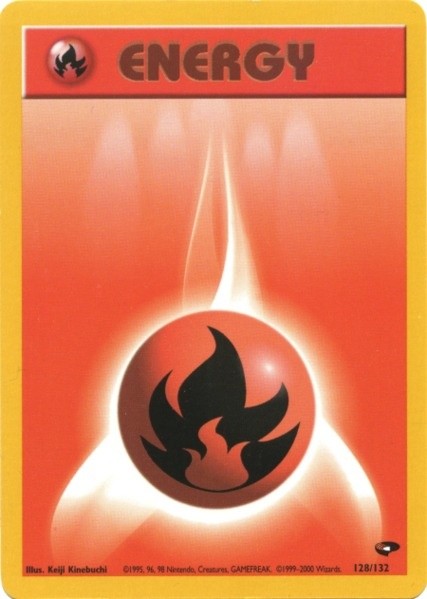 Fire Energy (128/132) [Gym Challenge Unlimited] | Galactic Gamez