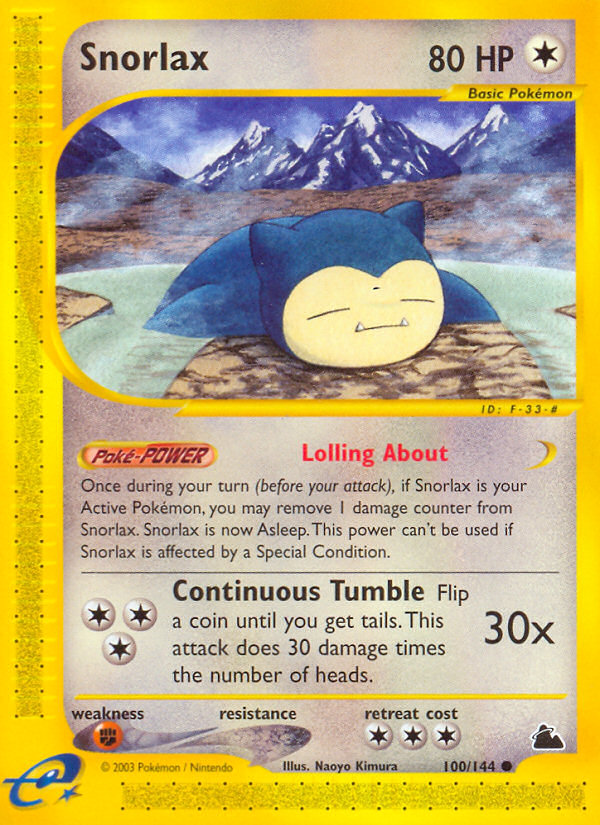 Snorlax (100/144) [Skyridge] | Galactic Gamez