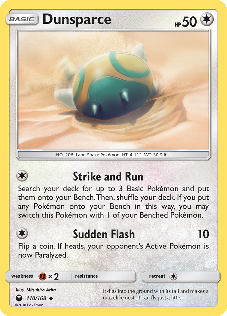 Dunsparce (110/168) [Sun & Moon: Celestial Storm] | Galactic Gamez