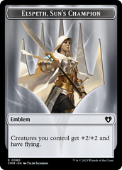 Elspeth, Sun's Champion Emblem // Copy (55) Double-Sided Token [Commander Masters Tokens] | Galactic Gamez