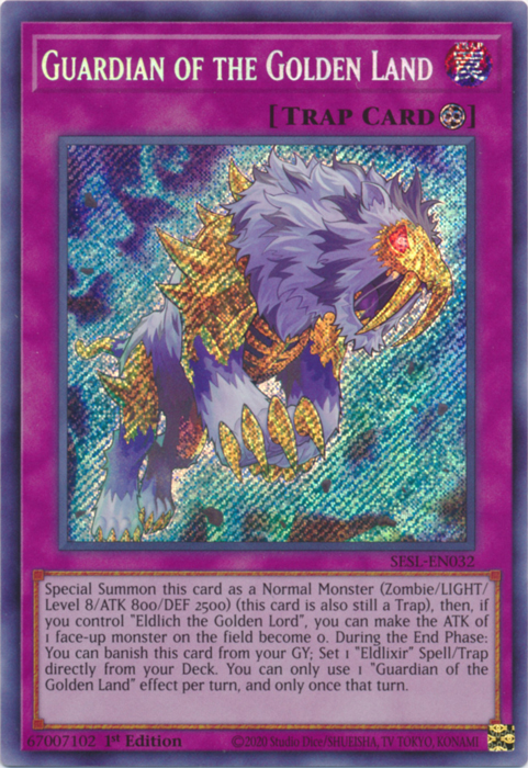 Guardian of the Golden Land [SESL-EN032] Secret Rare | Galactic Gamez