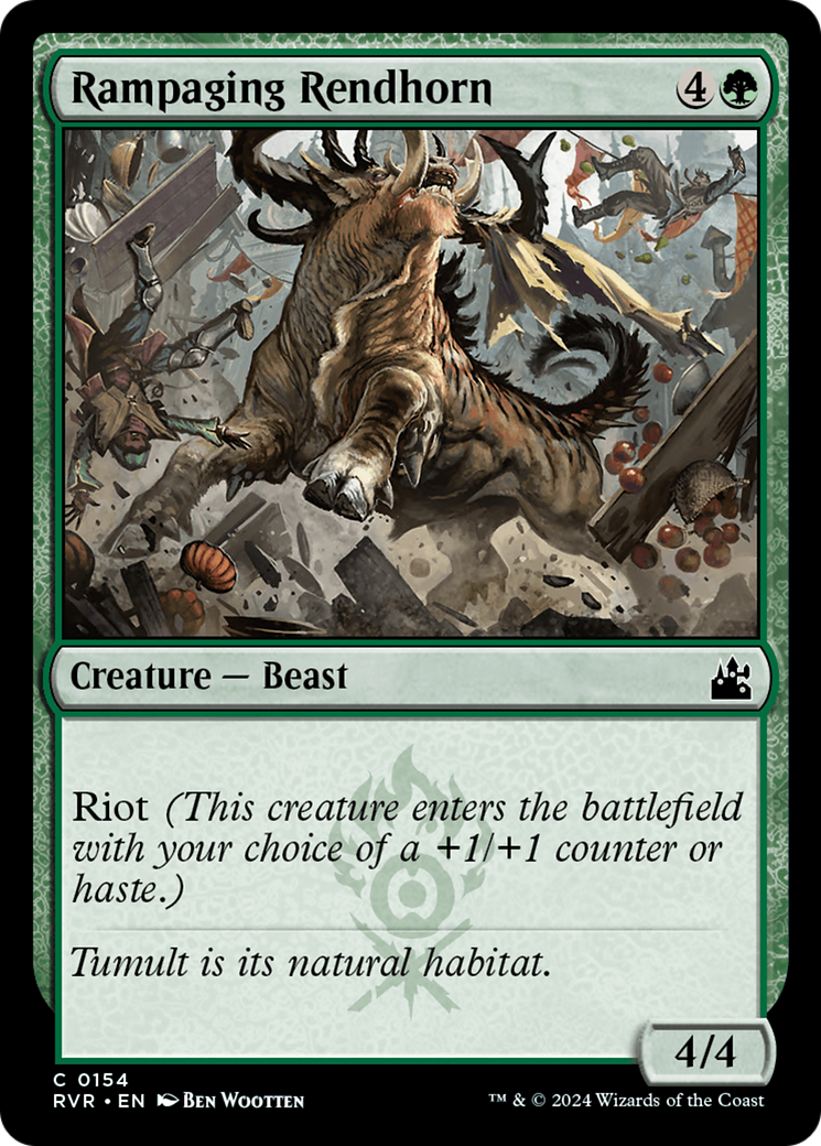 Rampaging Rendhorn [Ravnica Remastered] | Galactic Gamez