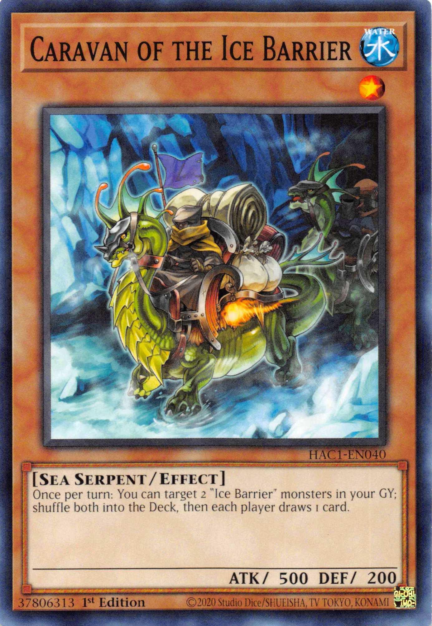 Caravan of the Ice Barrier (Duel Terminal) [HAC1-EN040] Parallel Rare | Galactic Gamez