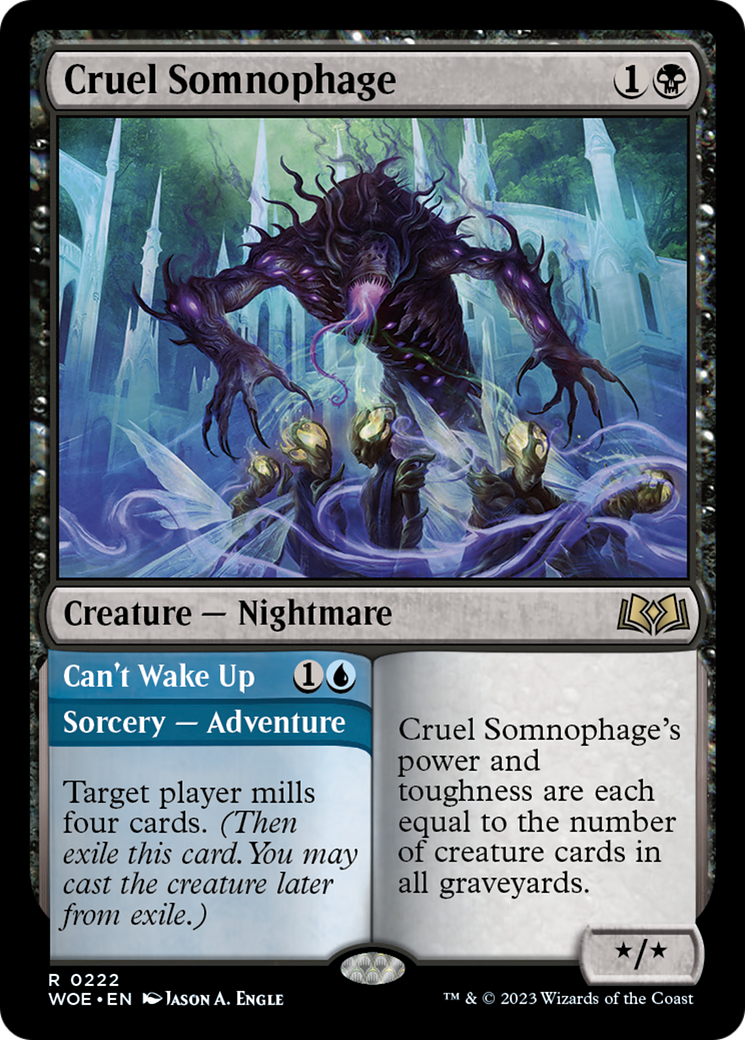 Cruel Somnophage // Can't Wake Up [Wilds of Eldraine] | Galactic Gamez