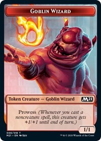 Goblin Wizard // Knight Double-sided Token [Core Set 2021 Tokens] | Galactic Gamez