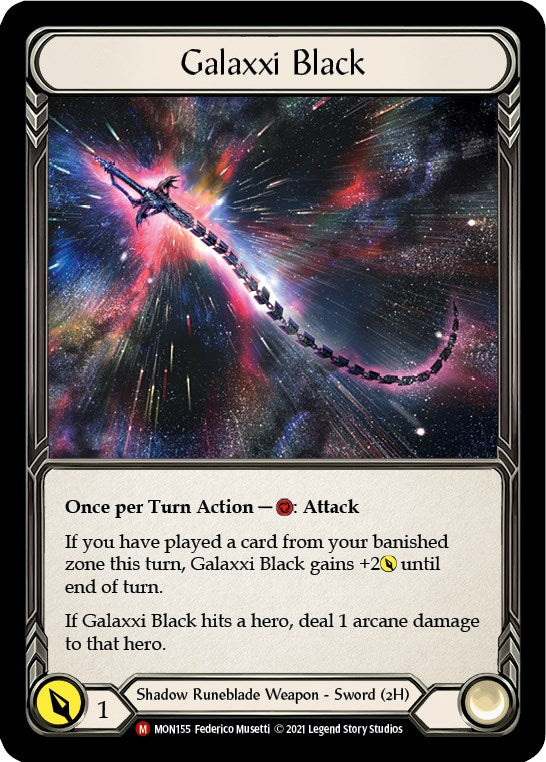 Galaxxi Black [MON155] Cold Foil | Galactic Gamez