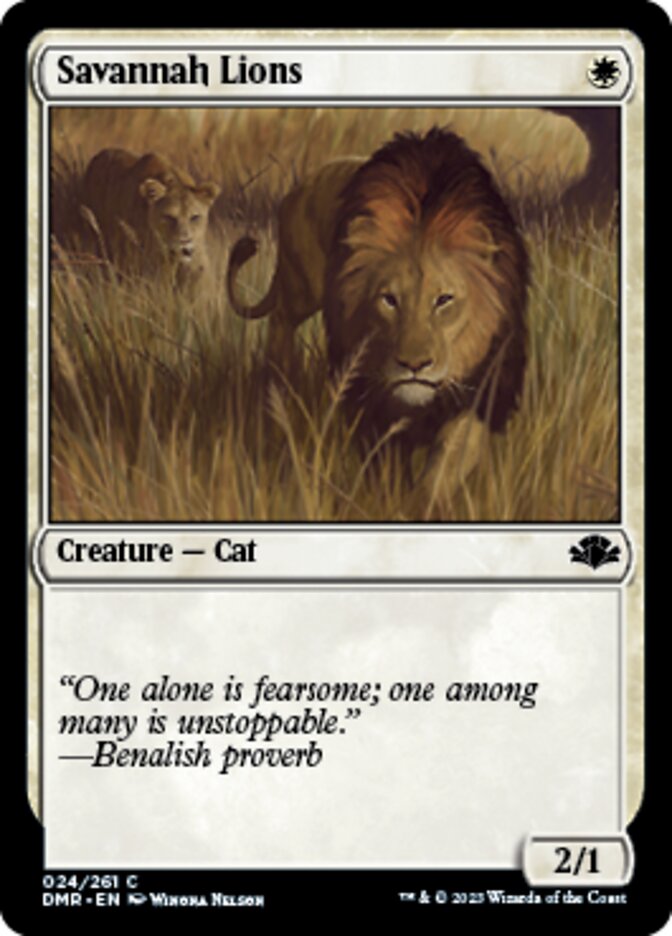 Savannah Lions [Dominaria Remastered] | Galactic Gamez