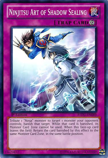 Ninjitsu Art of Shadow Sealing [REDU-EN089] Common | Galactic Gamez