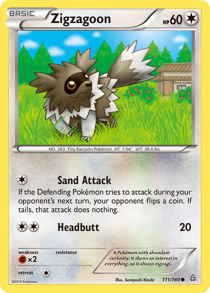 Zigzagoon (111/160) [XY: Primal Clash] | Galactic Gamez