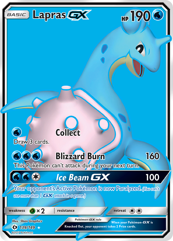 Lapras GX (139/149) [Sun & Moon: Base Set] | Galactic Gamez