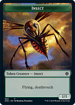 Insect // Human Warrior Double-Sided Token [Starter Commander Decks] | Galactic Gamez