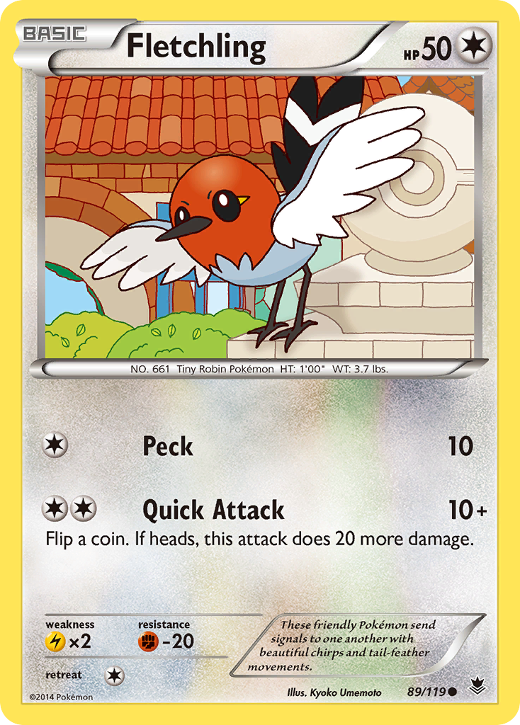 Fletchling (89/119) [XY: Phantom Forces] | Galactic Gamez