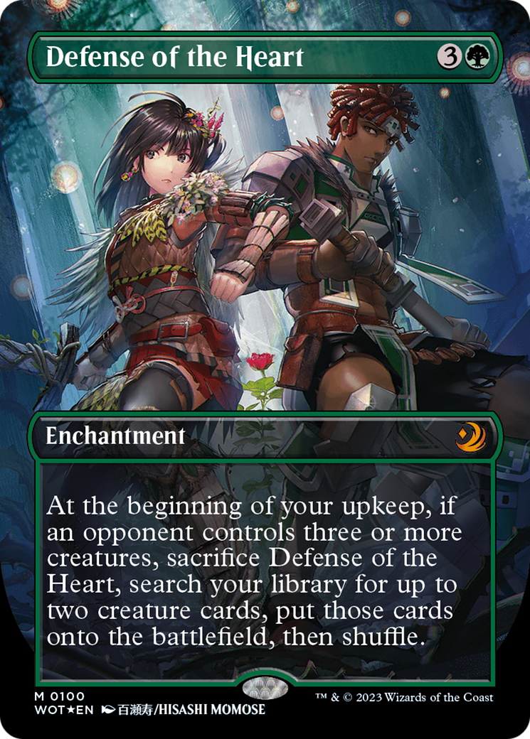 Defense of the Heart (Anime Borderless) (Confetti Foil) [Wilds of Eldraine: Enchanting Tales] | Galactic Gamez
