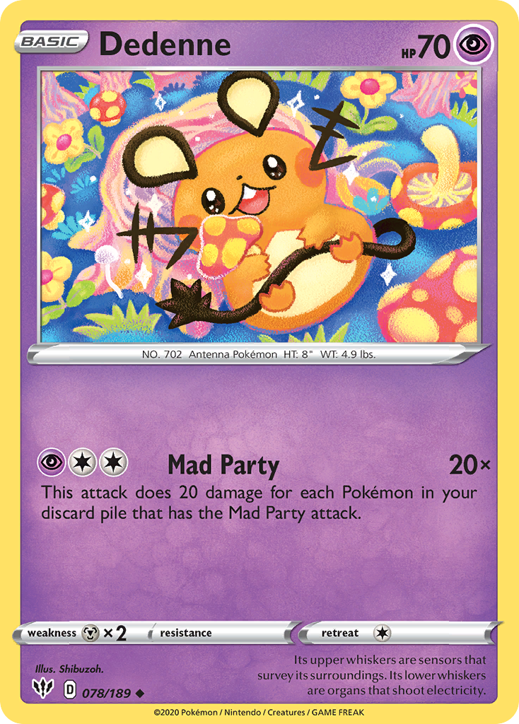 Dedenne (078/189) [Sword & Shield: Darkness Ablaze] | Galactic Gamez