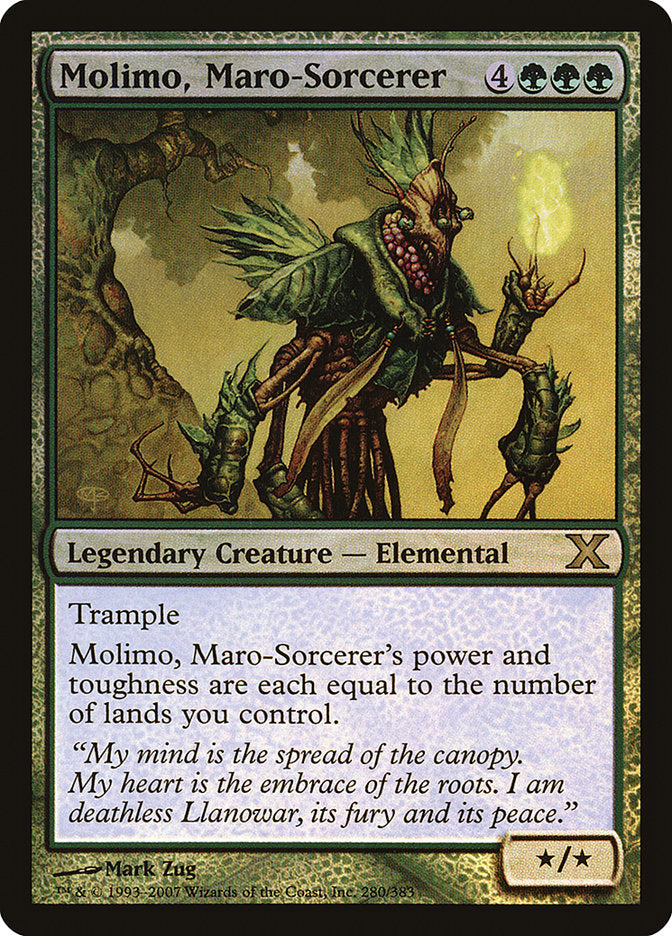 Molimo, Maro-Sorcerer (Premium Foil) [Tenth Edition] | Galactic Gamez