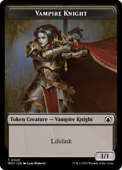 Vampire Knight // Soldier Double-Sided Token [March of the Machine Commander Tokens] | Galactic Gamez