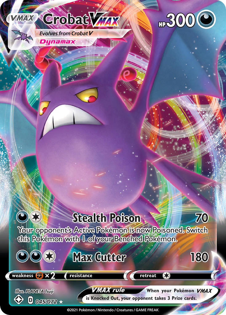 Crobat VMAX (045/072) [Sword & Shield: Shining Fates] | Galactic Gamez