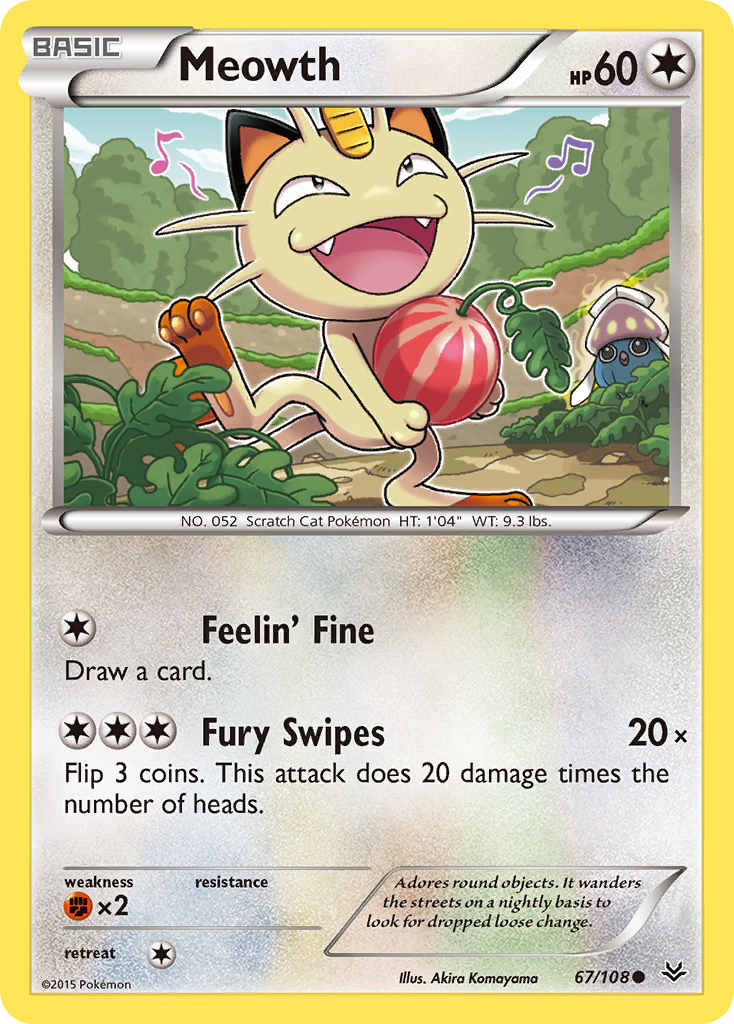 Meowth (67/108) [XY: Roaring Skies] | Galactic Gamez