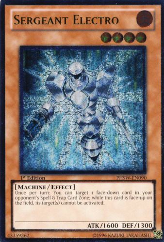 Sergeant Electro (UTR) [PHSW-EN090] Ultimate Rare | Galactic Gamez