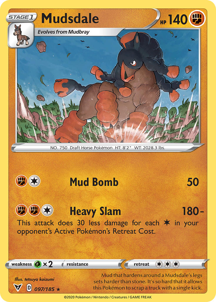 Mudsdale (097/185) [Sword & Shield: Vivid Voltage] | Galactic Gamez