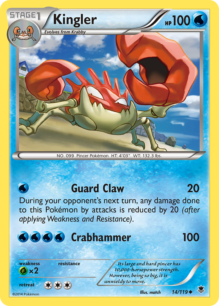 Kingler (14/119) [XY: Phantom Forces] | Galactic Gamez