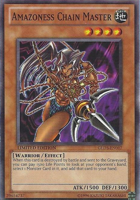 Amazoness Chain Master [GLD3-EN017] Common | Galactic Gamez