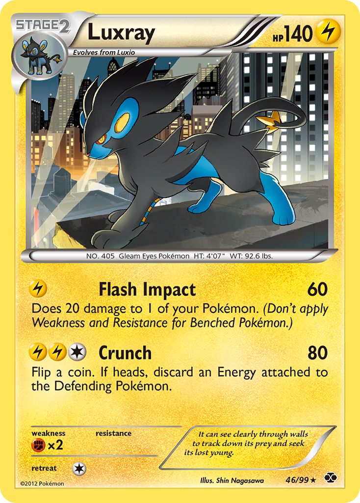 Luxray (46/99) [Black & White: Next Destinies] | Galactic Gamez