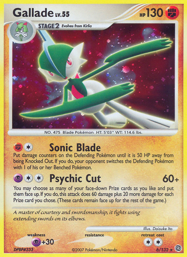 Gallade (6/132) [Diamond & Pearl: Secret Wonders] | Galactic Gamez