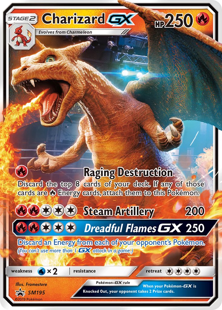 Charizard GX (SM195) [Sun & Moon: Black Star Promos] | Galactic Gamez