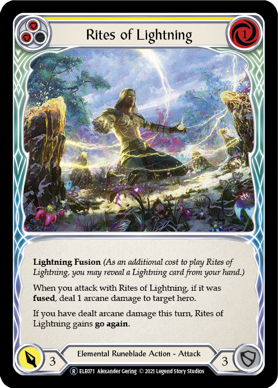 Rites of Lightning (Yellow) [U-ELE071] Unlimited Normal | Galactic Gamez