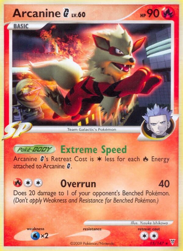 Arcanine G (15/147) (Theme Deck Exclusive) [Platinum: Supreme Victors] | Galactic Gamez