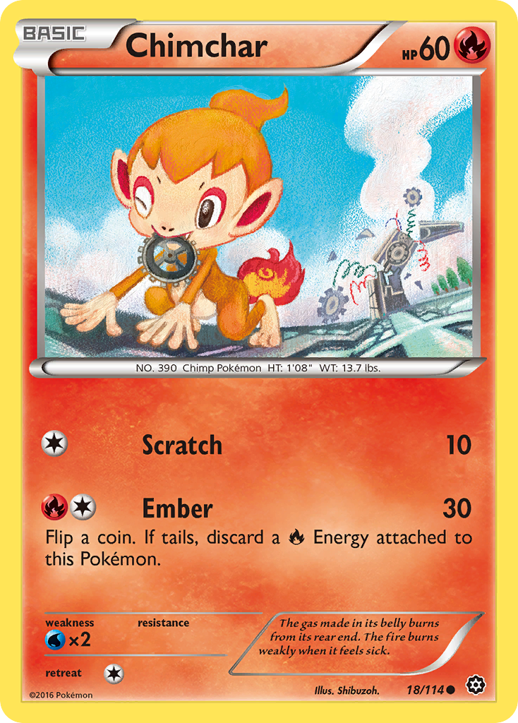 Chimchar (18/114) [XY: Steam Siege] | Galactic Gamez