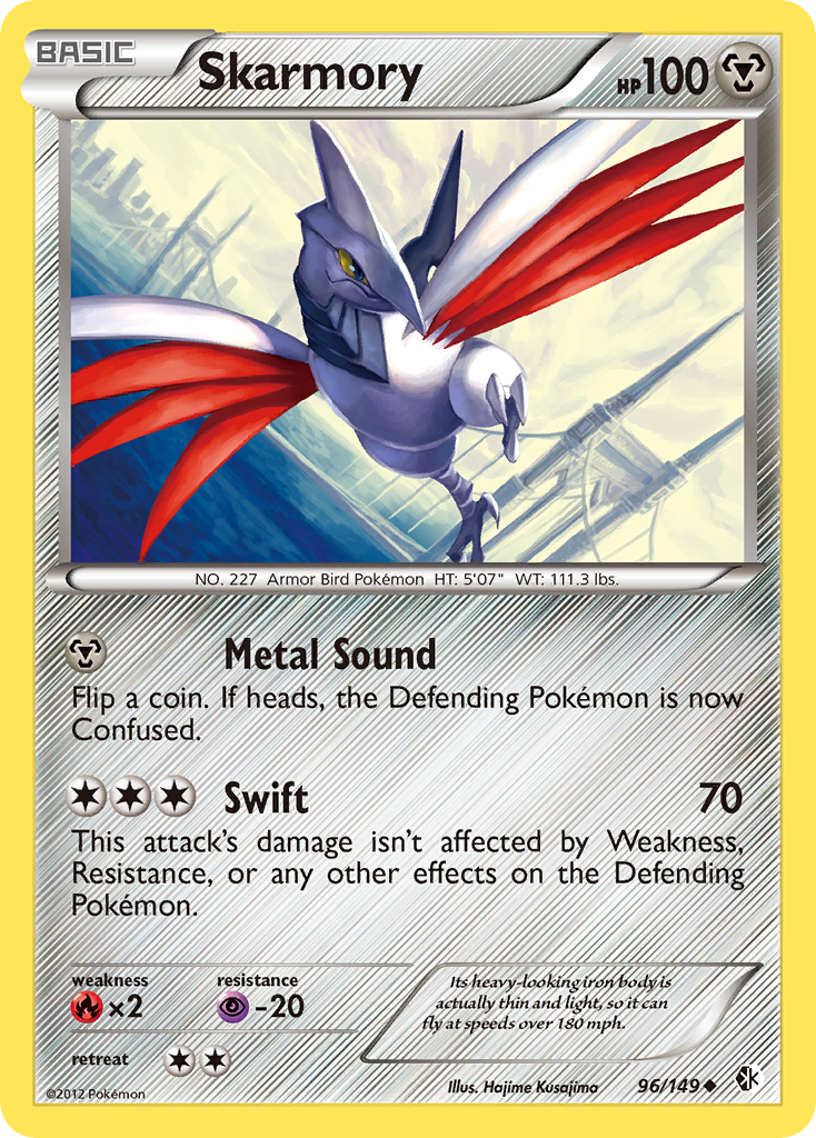 Skarmory (96/149) [Black & White: Boundaries Crossed] | Galactic Gamez