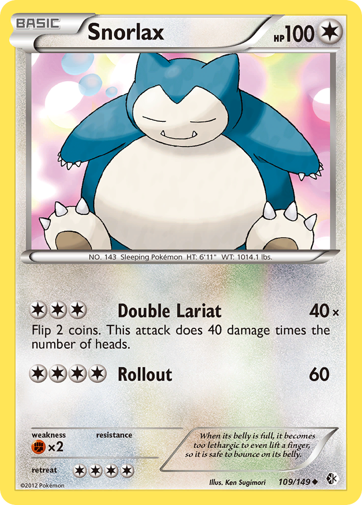 Snorlax (109/149) [Black & White: Boundaries Crossed] | Galactic Gamez