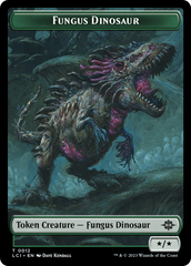 Fungus Dinosaur // Vampire Demon Double-Sided Token [The Lost Caverns of Ixalan Tokens] | Galactic Gamez
