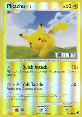 Pikachu (70/100) [Burger King Promos: 2009 Collection] | Galactic Gamez