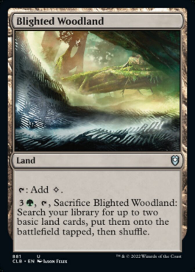 Blighted Woodland [Commander Legends: Battle for Baldur's Gate] | Galactic Gamez