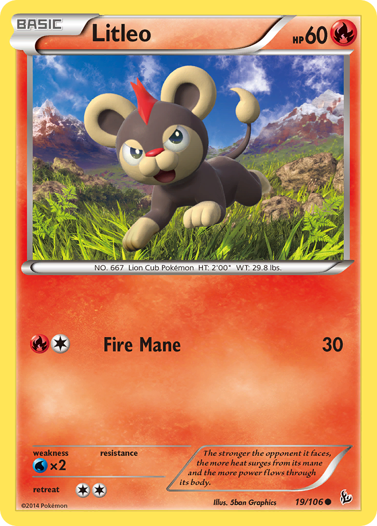 Litleo (19/106) [XY: Flashfire] | Galactic Gamez